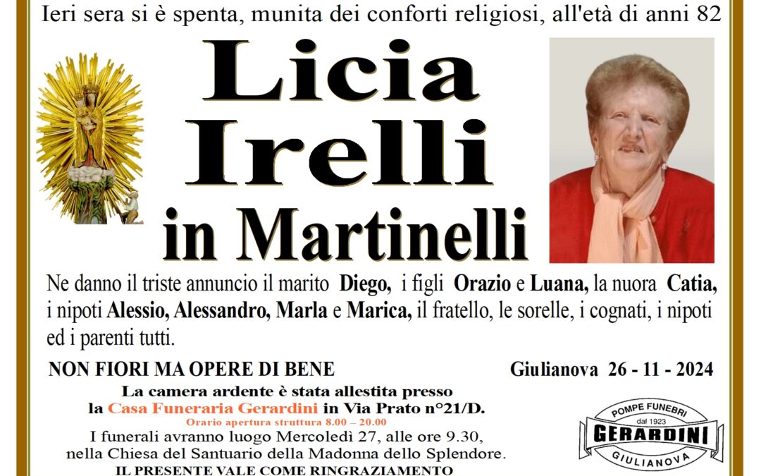 LICIA IRELLI IN MARTINELLI