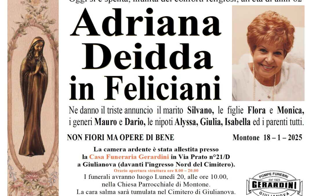 ADRIANA DEIDDA IN FELICIANI