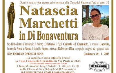 NATASCIA MARCHETTI IN DI BONAVENTURA