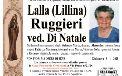 LALLA (LILLINA) RUGGIERI VED. DI NATALE
