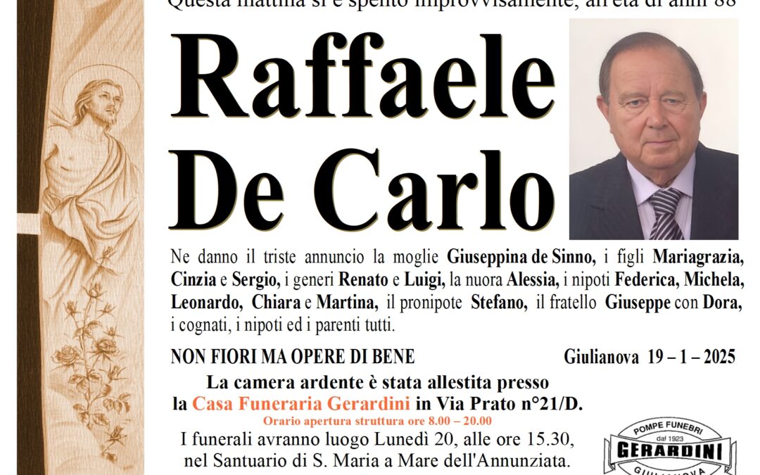 RAFFAELE DE CARLO