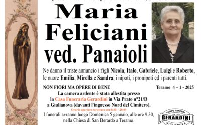 MARIA FELICIANI ved. PANAIOLI