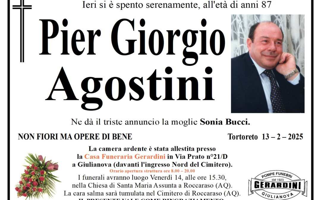 PIER GIORGIO AGOSTINI