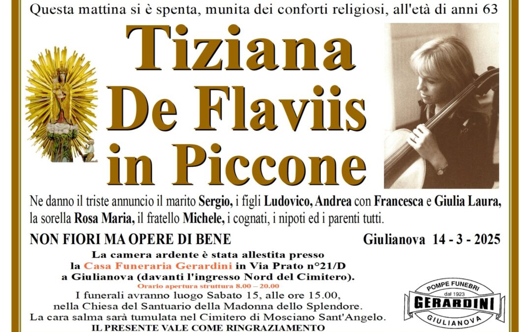 TERESA DE FLAVIIS IN PICCONE