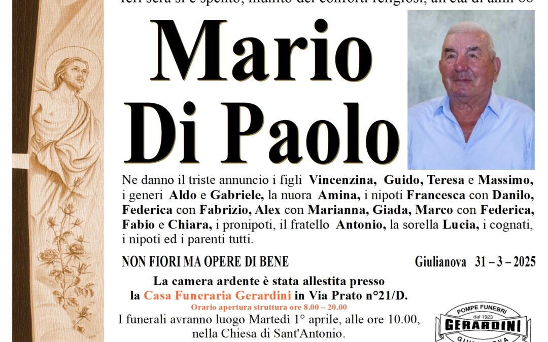 MARIO DI PAOLO