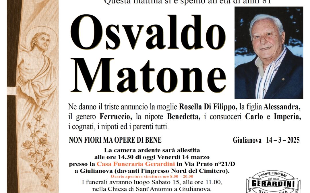OSVALDO MATONE
