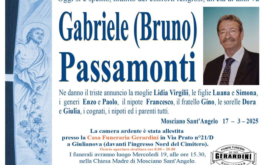 GABRIELE (BRUNO) PASSAMONTI