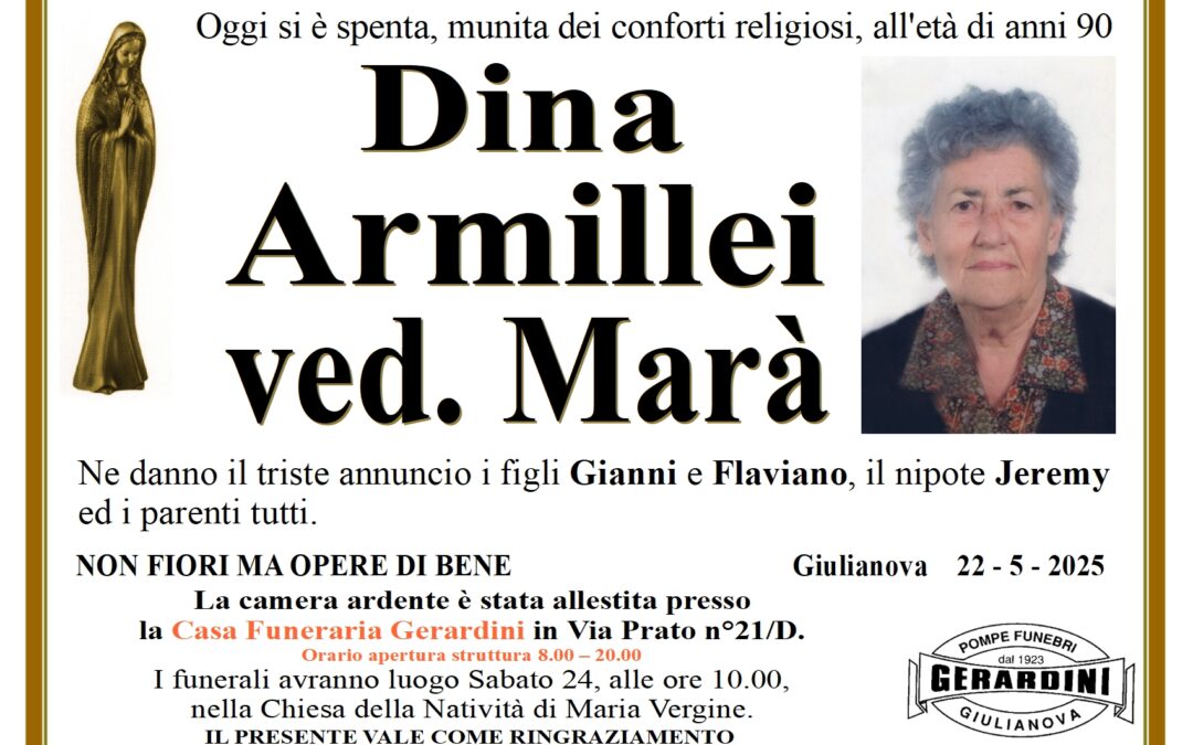 DINA ARMILLEI ved. MARA’