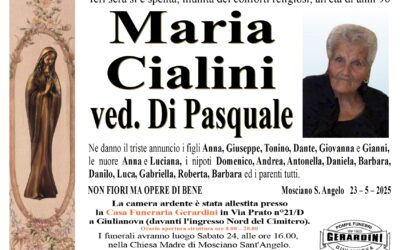 MARIA CIALINI VED. DI PASQUALE