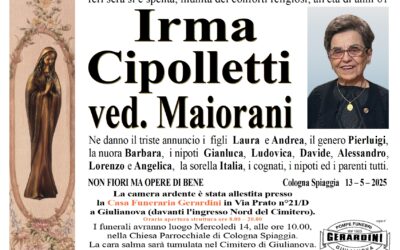 IRMA CIPOLLETTI VED. MAIORANI