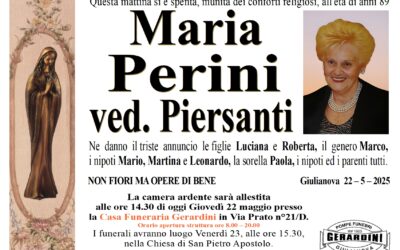 MARIA PERINI VED. PIERSANTI