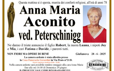 ANNA MARIA ACONITO ved. PETERSCHINIGG