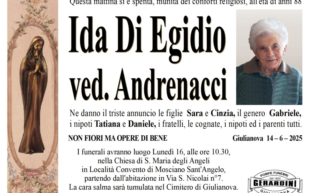 IDA DI EGIDIO VED. ANDRENACCI