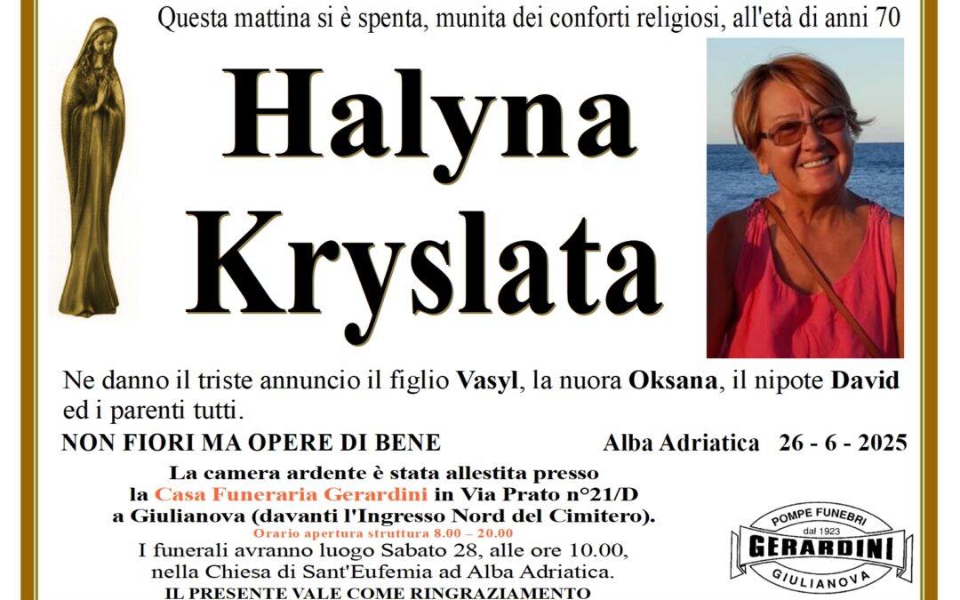 HALYNA KRYSLATA