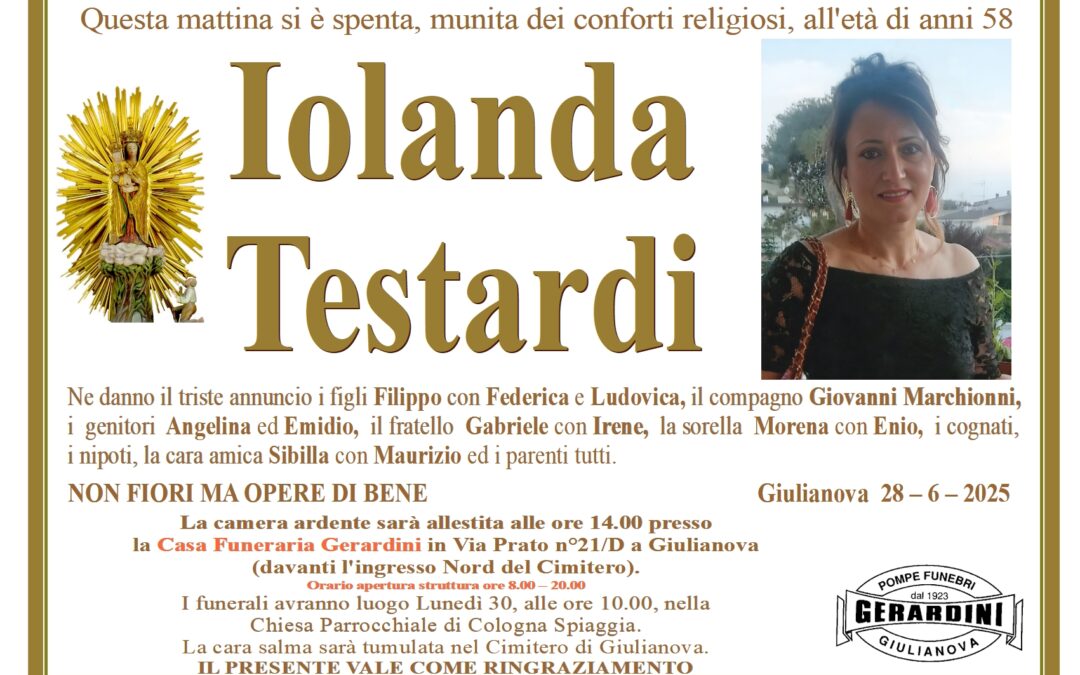 IOLANDA TESTARDI