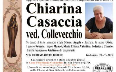 CHIARINA CASACCIA VED. COLLEVECCHIO