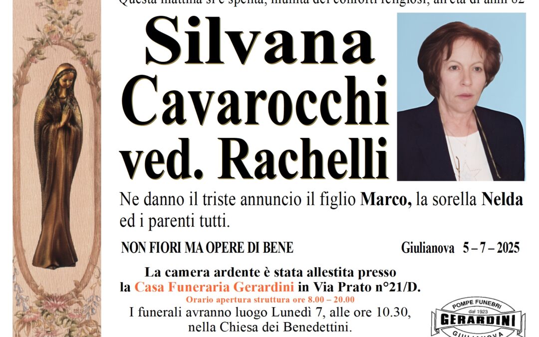 SILVANA CAVAROCCHI VED. RACHELLI
