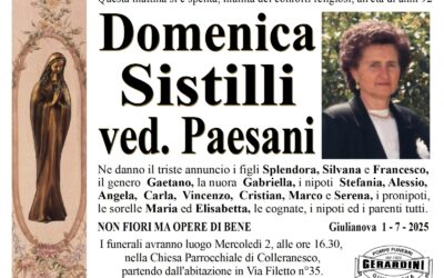 DOMENICA SISTILLI VED. PAESANI
