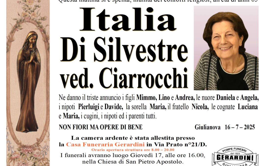 ITALIA DI SILVESTRE VED. CIARROCCHI