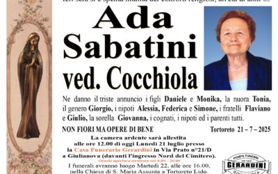 ADA SABATINI VED. COCCHIOLA