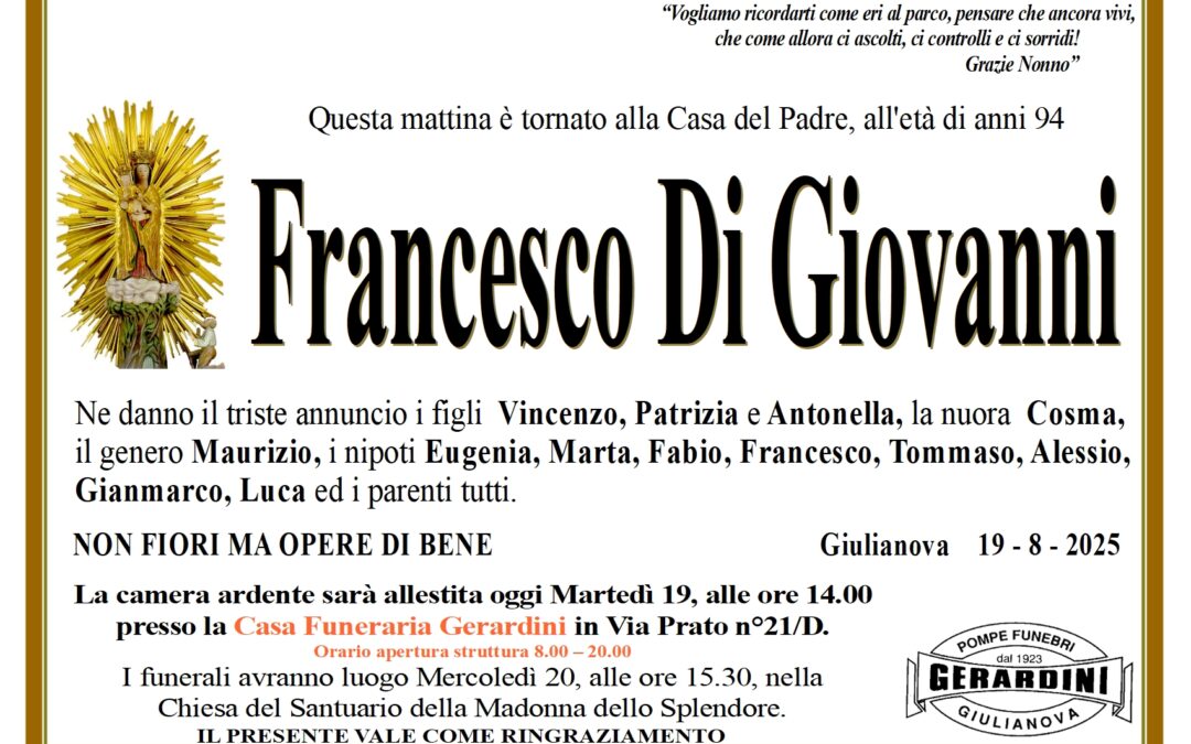 FRANCESCO DI GIOVANNI
