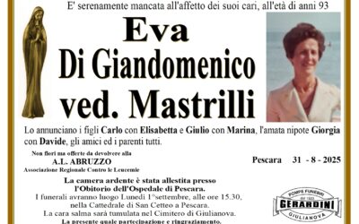 EVA DI GIANDOMENICO VED.MASTRILLI