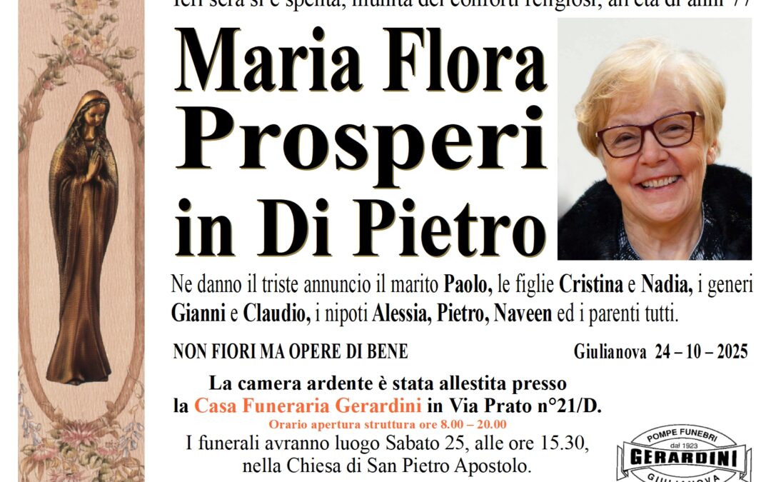MARIA FLORA PROSPERI IN DI PIETRO