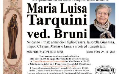 MARIA LUISA TARQUINI VED. BRUNI
