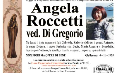 ANGELA ROCCETTI VED. DI GREGORIO