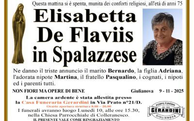 ELISABETTA DE FLAVIIS IN SPALAZZESE