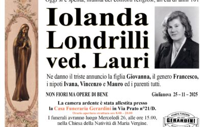 IOLANDA LONDRILLI VED. LAURI