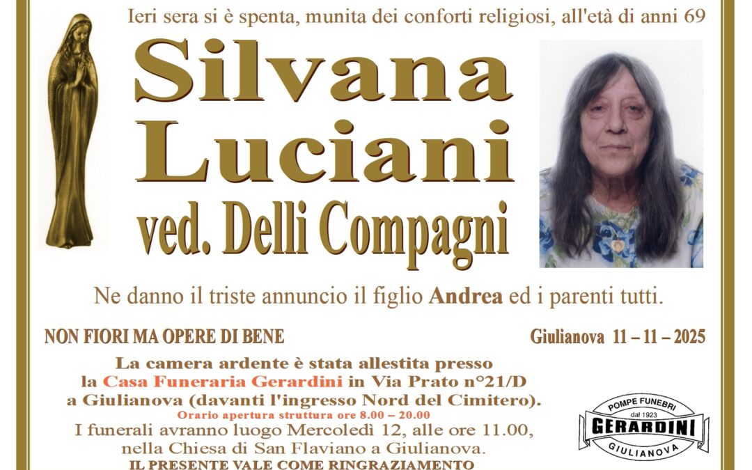 SILVANA LUCIANI IN DELLI COMPAGNI