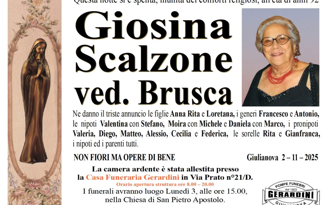 GIOSINA SCALZONE VED. BRUSCA