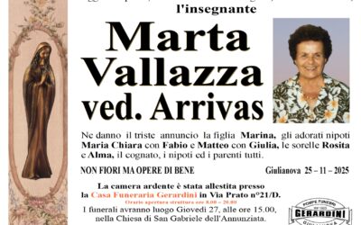 MARTA VALLAZZA VED. ARRIVAS
