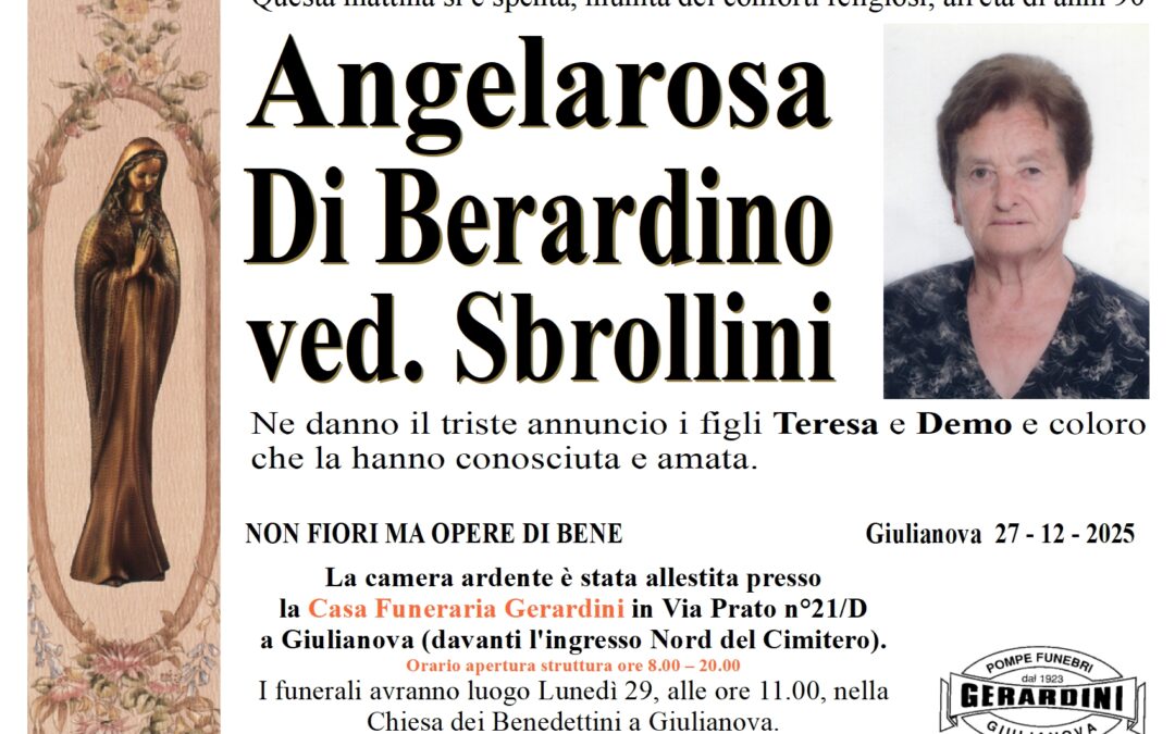 ANGELAROSA DI BERARDINO VED. SBROLLINI