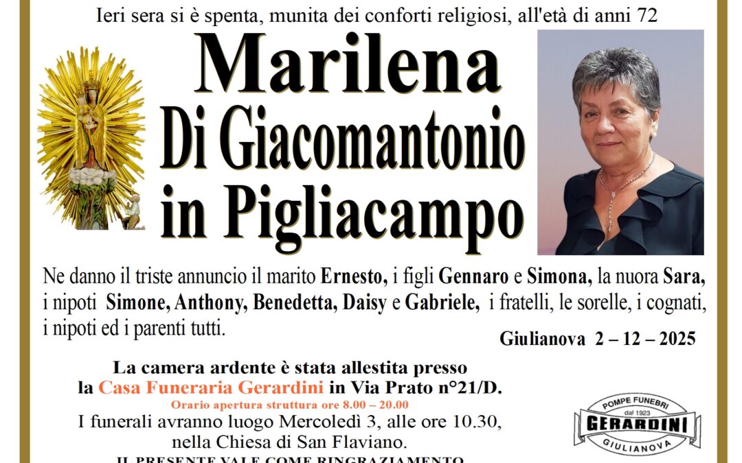 MARILENA DI GIACOMANTONIO IN PIGLIACAMPO
