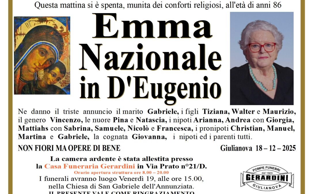 EMMA NAZIONALE in D’EUGENIO