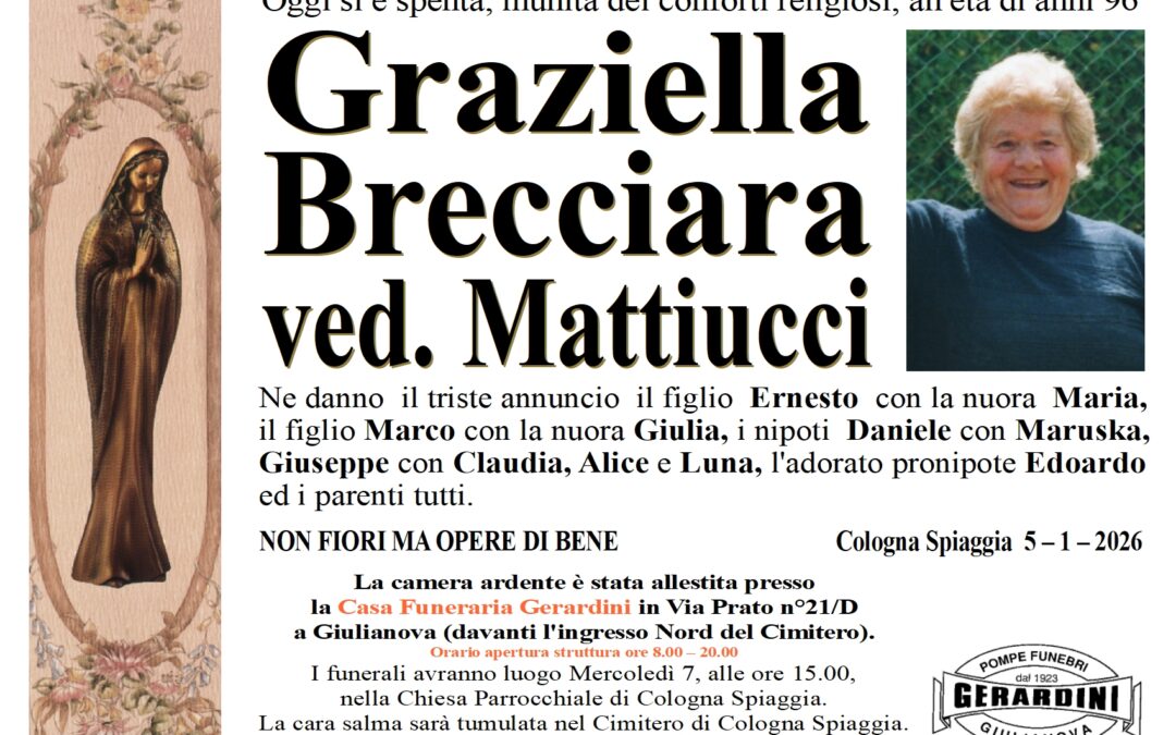 GRAZIELLA BRECCIARA VED. MATTIUCCI