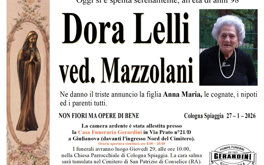 DORA LELLI ved. MAZZOLANI