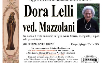 DORA LELLI ved. MAZZOLANI