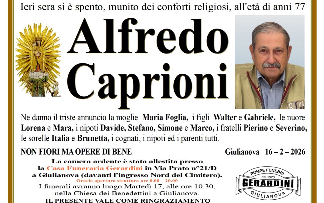 ALFREDO CAPRIONI