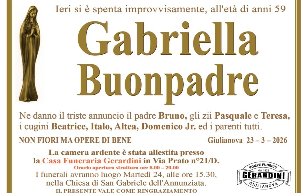 GABRIELLA BUONPADRE