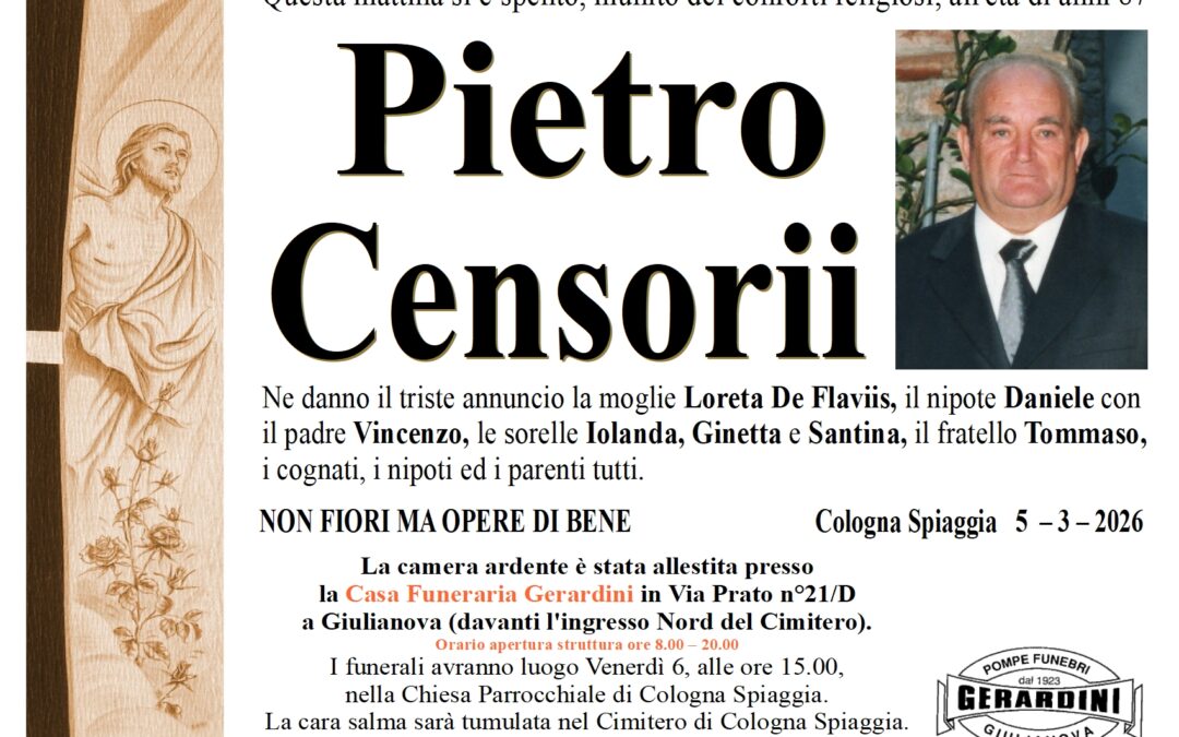PIETRO CENSORII