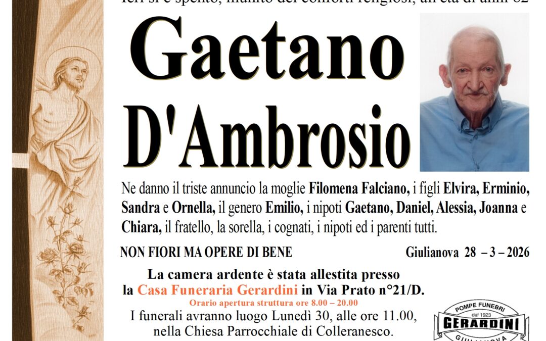 GAETANO D’AMBROSIO