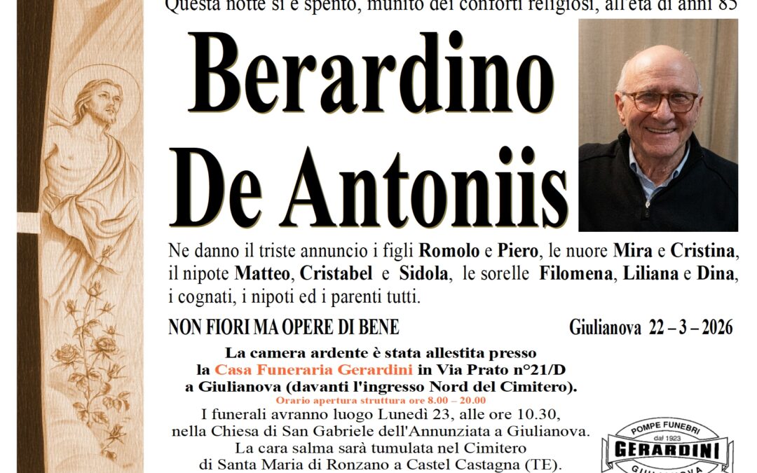 BERARDINO DE ANTONIIS