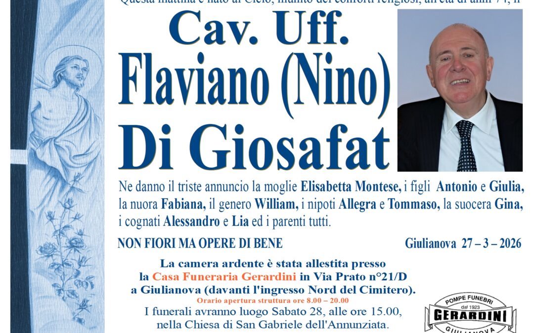 FLAVIANO (NINO) DI GIOSAFAT
