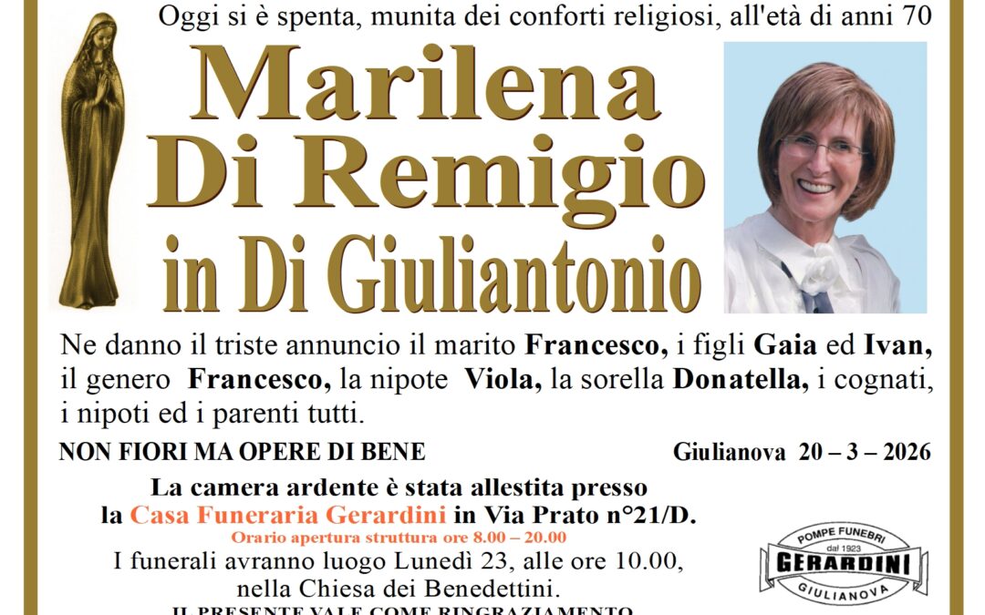 MARILENA DI REMIGIO IN DI GIULIANTONIO