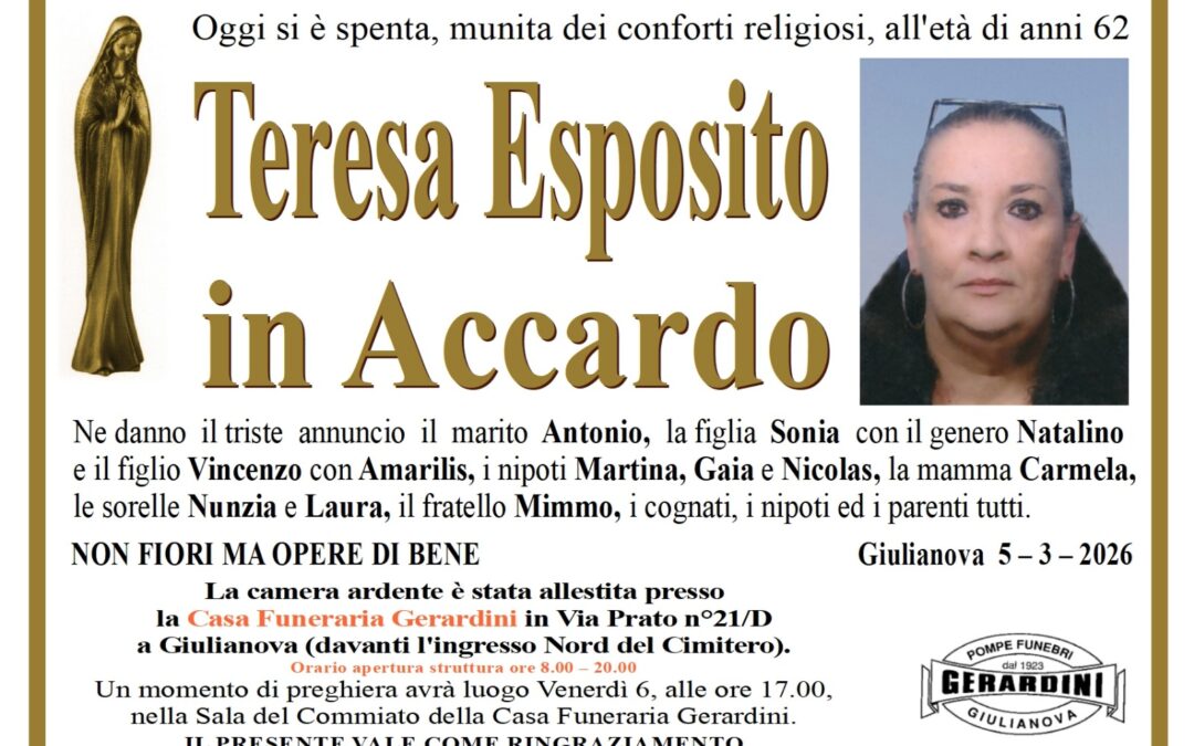 TERESA ESPOSITO IN ACCARDO