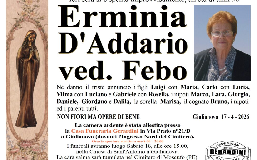 ERMINIA D’ADDARIO VED. FEBO