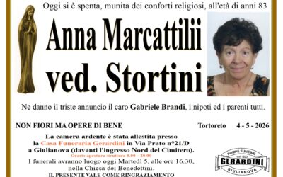 ANNA MARCATTILII ved. STORTINI